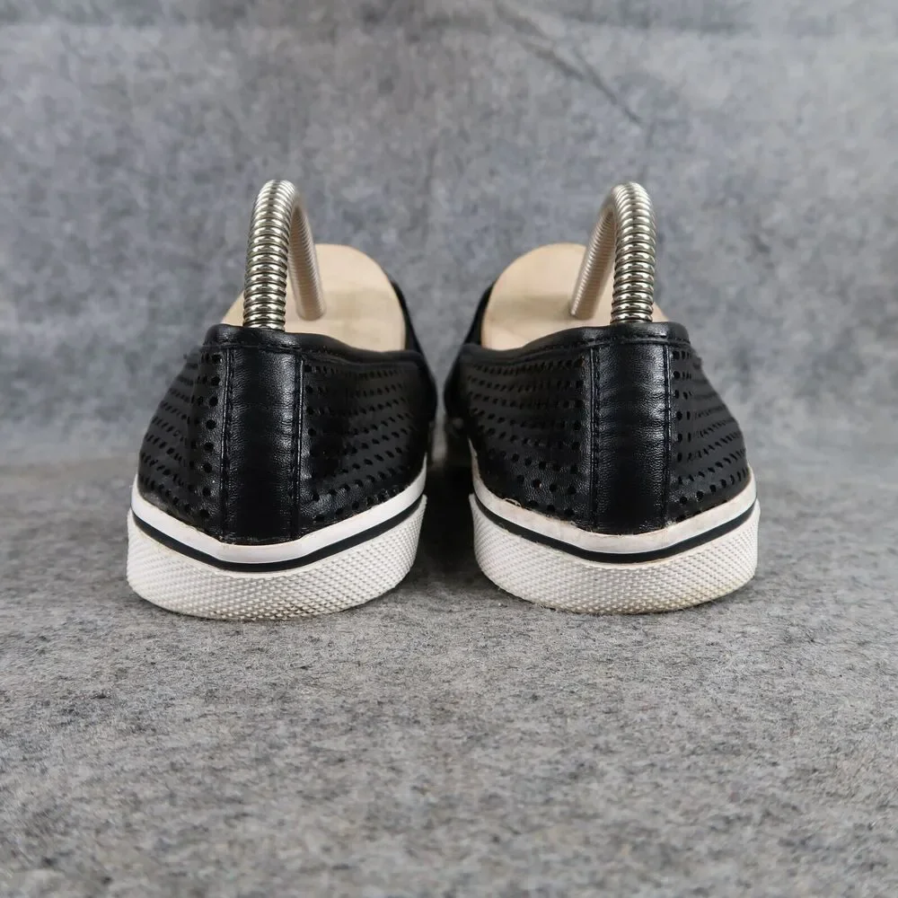 Dolce Vita Shoes Womens 5 Sneakers Slip On Fashion Casual Perforated Black Flats